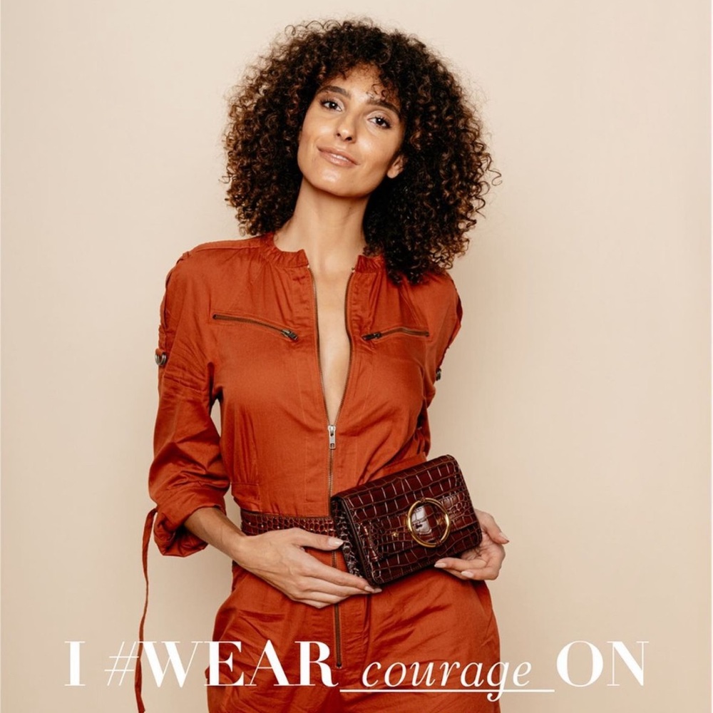 PARISA WANG
Allured Small Leather Belt Bag chocolate croc